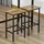 Buy Homcom Industrial Bar Stools, Set of 2 Kitchen Breakfast Chairs from Furnituretta