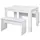 Buy Homcom Kitchen Dining Table and 2 Benches Set for Limited Space from Furnituretta