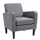 Buy Homcom Linen Single Armchair, with Padded Seat - Grey from Furnituretta
