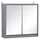 Buy Homcom Mirror Cabinet for Bathroom Mirror Cupboard Wall Mounted from Furnituretta