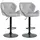 Buy Homcom Set Of 2 Bar stools With Backs , Velvet-Touch Barstool from Furnituretta