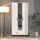 Buy Skipton White 3 Door Tall Shallow Hallway Wardrobe from Furnituretta