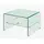 Buy Angola Clear Lamp Table with Shelf from Furnituretta