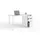 Buy Arctic Computer Desk Reversible White 004604A from Furnituretta