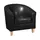 Buy Claridon 1 Seater Sofa PU Black, Colour: Black from Furnituretta