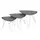 Buy Cannon Nest of Tables Stone with White Metal Legs from Furnituretta
