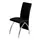 Buy Costilla PU Dining Chair Black & Chrome, Colour: Black from Furnituretta