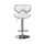 Buy Hillside Bar Stool PU Chrome & White (2s), Colour: White from Furnituretta