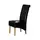 Buy Kelsey Bonded Leather Chair Solid Oak Leg Black (2s), Colour: Black from Furnituretta