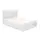 Buy Lattice PU King Size Bed White, Colour: White, Size: King Size from Furnituretta