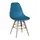 Buy Lilly Plastic (PP) Chairs with Solid Beech Legs Dark Blue, Colour: Dark Blue from Furnituretta
