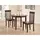 Buy Lunar Dining Set with 2 Chairs Mahogany, Colour: Mahogany from Furnituretta