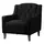 Buy Pemberley Fabric Arm Chair Black, Colour: Black from Furnituretta