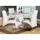 Buy Rowley White High Gloss Dining Set with 4 Chairs, Colour: White from Furnituretta