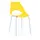 Buy Orchard Plastic (PP) Chairs Yellow with Metal Legs Chrome, Colour: Yellow from Furnituretta