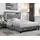 Buy Augustina Crushed Velvet Double Bed Silver with Mirror from Furnituretta