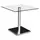 Buy Lucas (Havana) Glass Dining Table Stainless Steel & Clear from Furnituretta