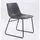 Buy Meadow PU Dining Chair Black & Grey (2s), Colour: Grey from Furnituretta