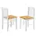 Buy Sheldon Dining Chairs Natural Oak & White 2s from Furnituretta
