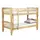 Buy Trieste Chunky Pine Bunk Bed – Light Antique | Solid Wood Frame with Convertible Design from Furnituretta