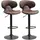 Buy Homcom Adjustable Swivel Bar Stools Set of 2, Barstools from Furnituretta
