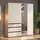 Buy Kington Cashmere 4 Door 3 Drawer Mirrored Wardrobe, Colour: Cashmere, Item Width: 183 from Furnituretta