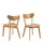 Buy Roxby Dining Chairs in Oak Set of 2, Colour: Oak, Item Width: 45 from Furnituretta