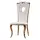 Buy Pescara Dining Chair – White PU & Rose Gold Stainless Steel from Furnituretta