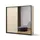 Buy Enna EN-01 Sliding Door Wardrobe – 220 cm in Beige & Black with Mirror and LED from Furnituretta
