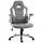 Buy Vinsetto Computer Gaming Chair, Office Desk Swivel Chair, PU Leather Racing Chair with 90° Flip-up Armrest, Adjustable Height and Rolling Wheels, Grey from Furnituretta