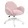 Buy HOMCOM Makeup Vanity Chair, Cute Fluffy Desk Chair with Rolling Wheels for Bedroom Living Room, Pink from Furnituretta