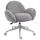 Buy HOMCOM Makeup Vanity Chair, Cute Fluffy Desk Chair with Rolling Wheels for Bedroom Living Room, Grey from Furnituretta