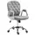 Buy Vinsetto Office Chair, Swivel Desk Chair, Velvet Vanity Chair with Adjustable Height and Rolling Wheels for Home Work Study, Grey from Furnituretta