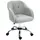Buy HOMCOM Teddy Fleece Swivel Office Chair - Grey from Furnituretta