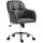 Buy HOMCOM Faux Leather Tub Office Chair, with Wheels - Grey from Furnituretta