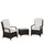Buy Outsunny 2-Seater Rattan Bistro Set Garden Furniture Sofa from Furnituretta