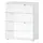 Buy Malton Narrow Chest of Drawers – White Gloss Fronts with Matt White Frame from Furnituretta