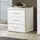 Buy Jarrow Bedside Chest of Drawers – Alpine White Finish with 3 Smooth-Glide Drawers from Furnituretta