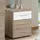 Buy Selby Bedside Cabinet – White Gloss & Oak Effect with 3 Drawers from Furnituretta