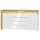 Buy Banff 2 Door & 4 Drawer Sideboard Cabinet with Lights Oak Effect and White Gloss from Furnituretta