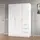 Buy Forfar Compact Wardrobe 3 Door & 3 Drawer White, Colour: White from Furnituretta
