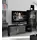 Buy Dunbar TV Unit with Lights Black High Gloss and Grey, Colour: Black from Furnituretta
