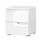 Buy Malton 2 Drawer Bedside Table – White Gloss Fronts with Matt White Frame from Furnituretta