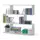 Buy Arun Short Bookcase – White Gloss Finish with Wide Shelving from Furnituretta