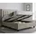 Buy Brandon Grey Fabric Ottoman Bed – Double | Gas Lift Storage Frame with Buttoned Headboard, Colour: Grey, Size: Double (4ft6), Item Width: 141.5, 2 from Furnituretta
