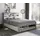 Buy Fabio Grey and White Wooden Bed King Size, Colour: Grey and White, Size: King (5ft), Item Width: 162.4 from Furnituretta