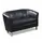 Buy Claridon 2 Seater Sofa PU Black, Colour: Black from Furnituretta