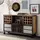 Buy Evoke Bar Cabinet | Industrial Solid Hardwood & Metal Storage from Furnituretta