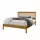 Buy Ascot Wooden Double Bed Oak, Colour: Oak, Size: 4ft 6/Double, Item Width: 143 from Furnituretta
