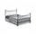 Buy Alderley Metal Double Bed in Black - Perfect for Modern Bedrooms, Colour: Black, Size: 4ft 6/Double, Item Width: 140 from Furnituretta